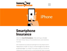 Tablet Screenshot of insuremysmartphone.co.uk